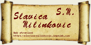 Slavica Milinković vizit kartica